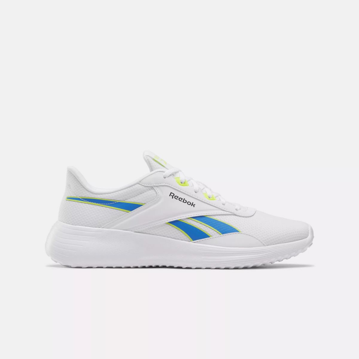 Reebok Men's Reebok Lite 4 Running Shoes White/Kinetic Blue/Acid Yellow - 100204972