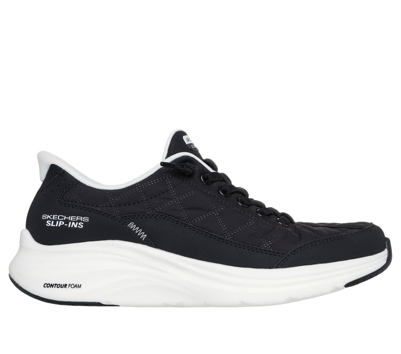 Skechers Women's Contour Foam Slip-Ins Shoe Black/White - 150404-BKW
