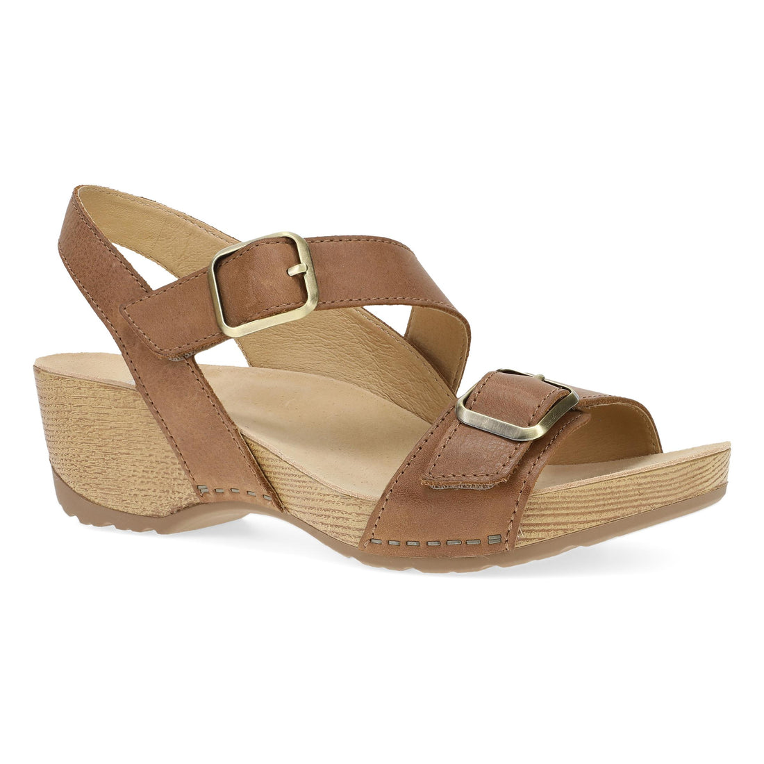 Dansko Trinity Sandal Tan Burnished Nubuck Leather - 1716641600