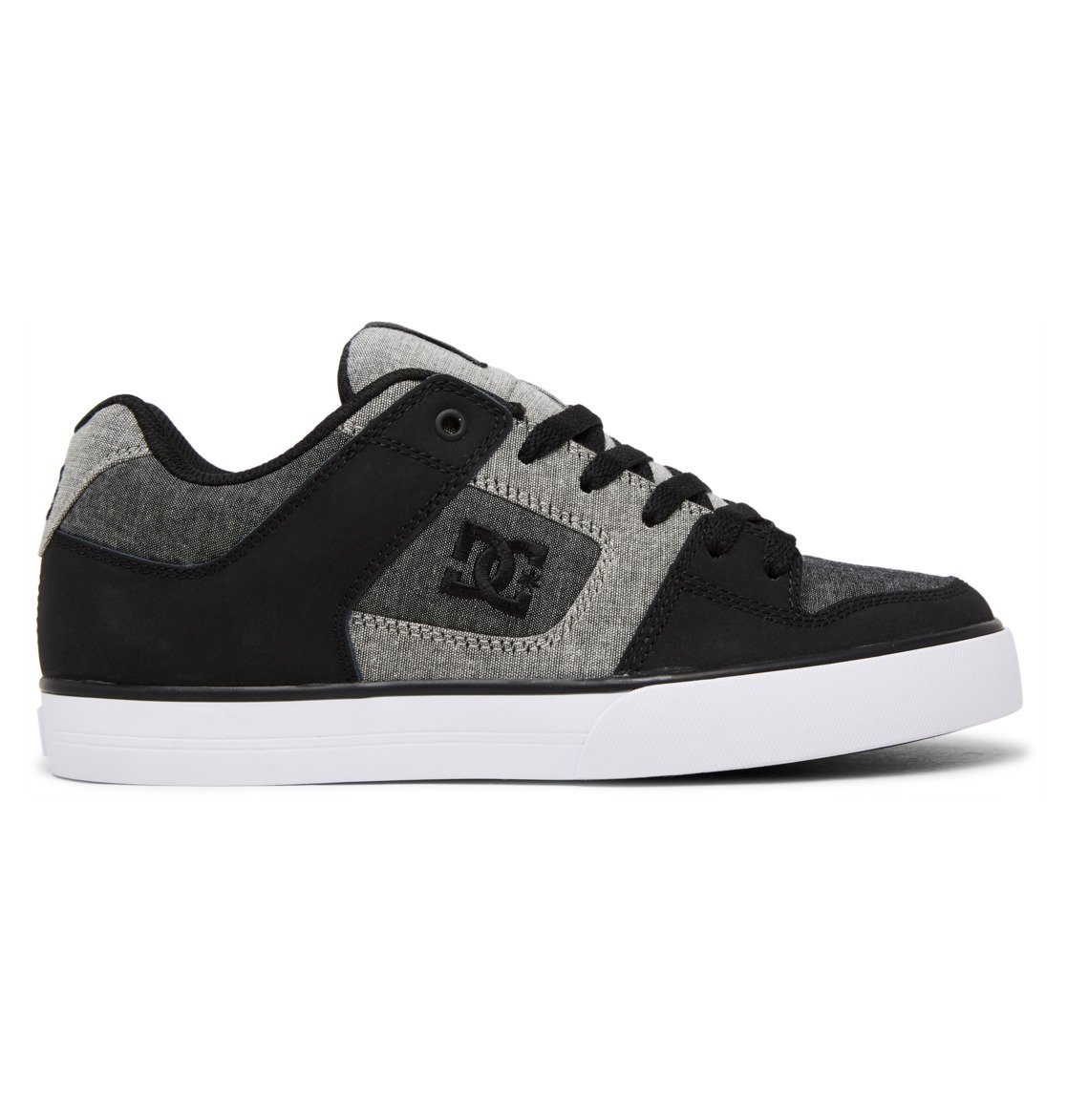 DC Shoes Men's Pure Shoes Black/Heather Grey - 300660-BHE