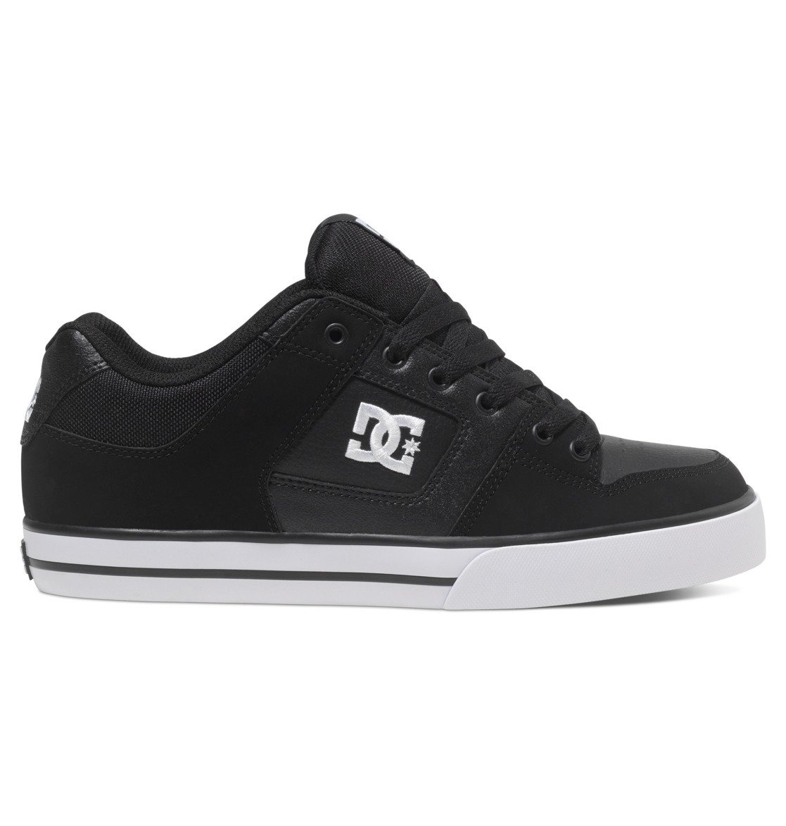 DC Shoes Men's Pure Shoes Black/Black/White - 300660-BLW