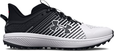 Under Armour Men's UA Yard Turf Baseball Cleats Black/White/White - 3025593-002