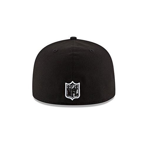 New Era Adult Men NFL Black with White 59FIFTY