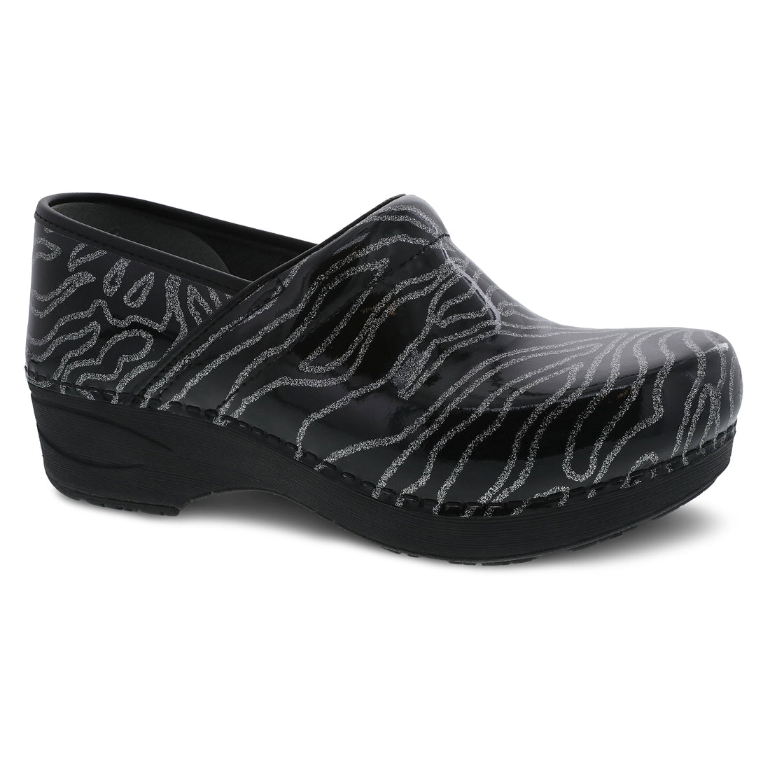 Dansko Women's XP 2.0 Clogs Glitter Waves Patent Leather - 3950140202