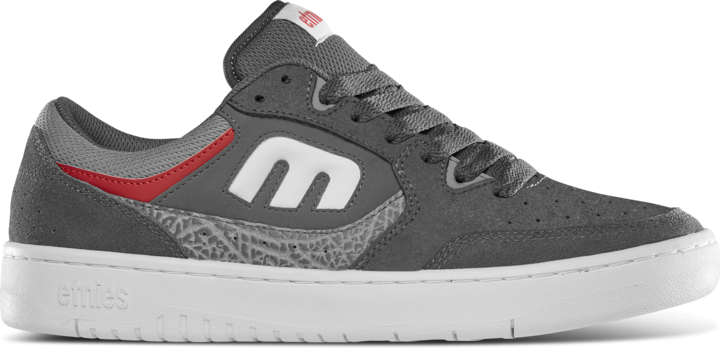 Etnies Men's Loot Skate Shoe Grey/Light Grey/Red - 4101000584-077