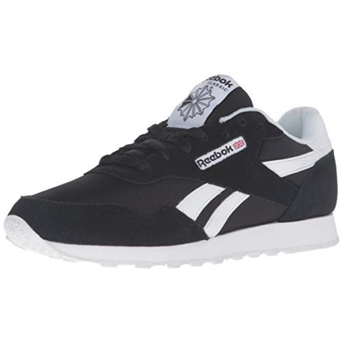 Reebok Women's Classic Royal Nylon Sneaker Black/Black/White/Wolf Grey - BD1556
