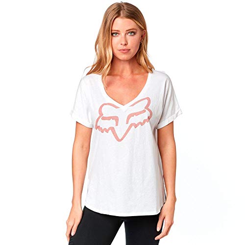 Fox Racing Women's Responded V-Neck Short Rolled Sleeve Tee