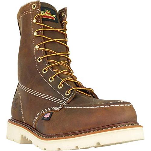 Thorogood Men's American Heritage 8" Moc Toe, MAXWear 90 Safety Toe Boot