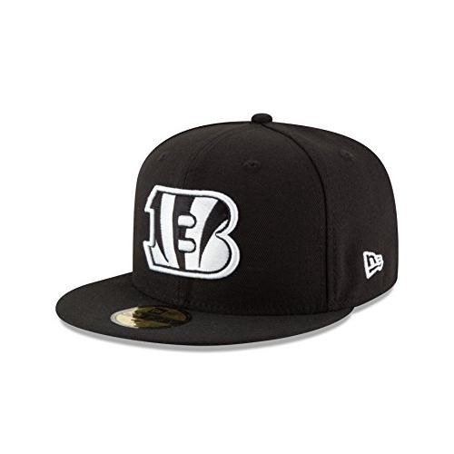 New Era Adult Men NFL Black with White 59FIFTY