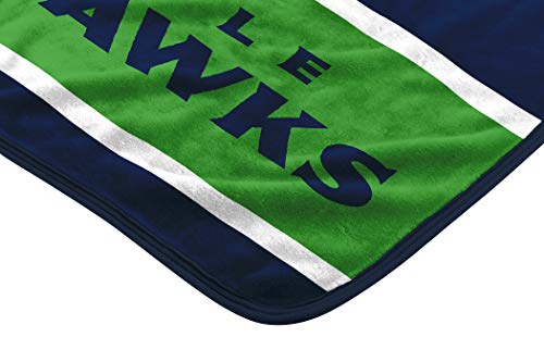 The Northwest Company Officially Licensed NFL "12th Man" Plush Rachel Throw Blanket, 60" x 80", Multi Color