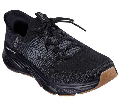Skechers Men's Edgeride Raygo Hands Free Slip-in Sneaker, Black/Black, 13
