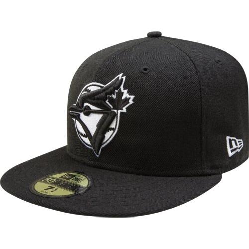 New Era MLB Black with White 59FIFTY Fitted Cap