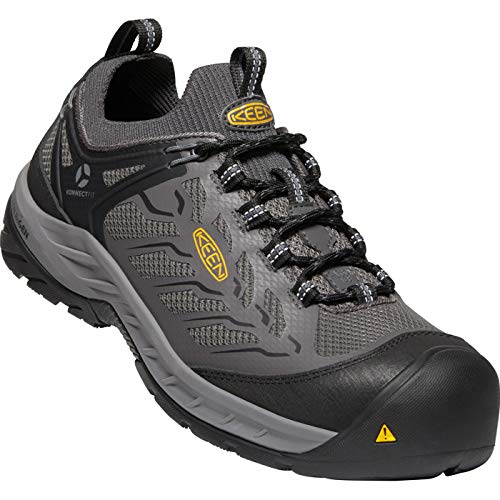 KEEN Utility Men's Flint II Sport Carbon-Fiber Toe Work Shoes Forged Iron/Black - 1023230
