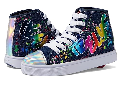 Heelys Girl's Veloz Shoes Denim/Rainbow/Multi - HE101477H-DNRBMT