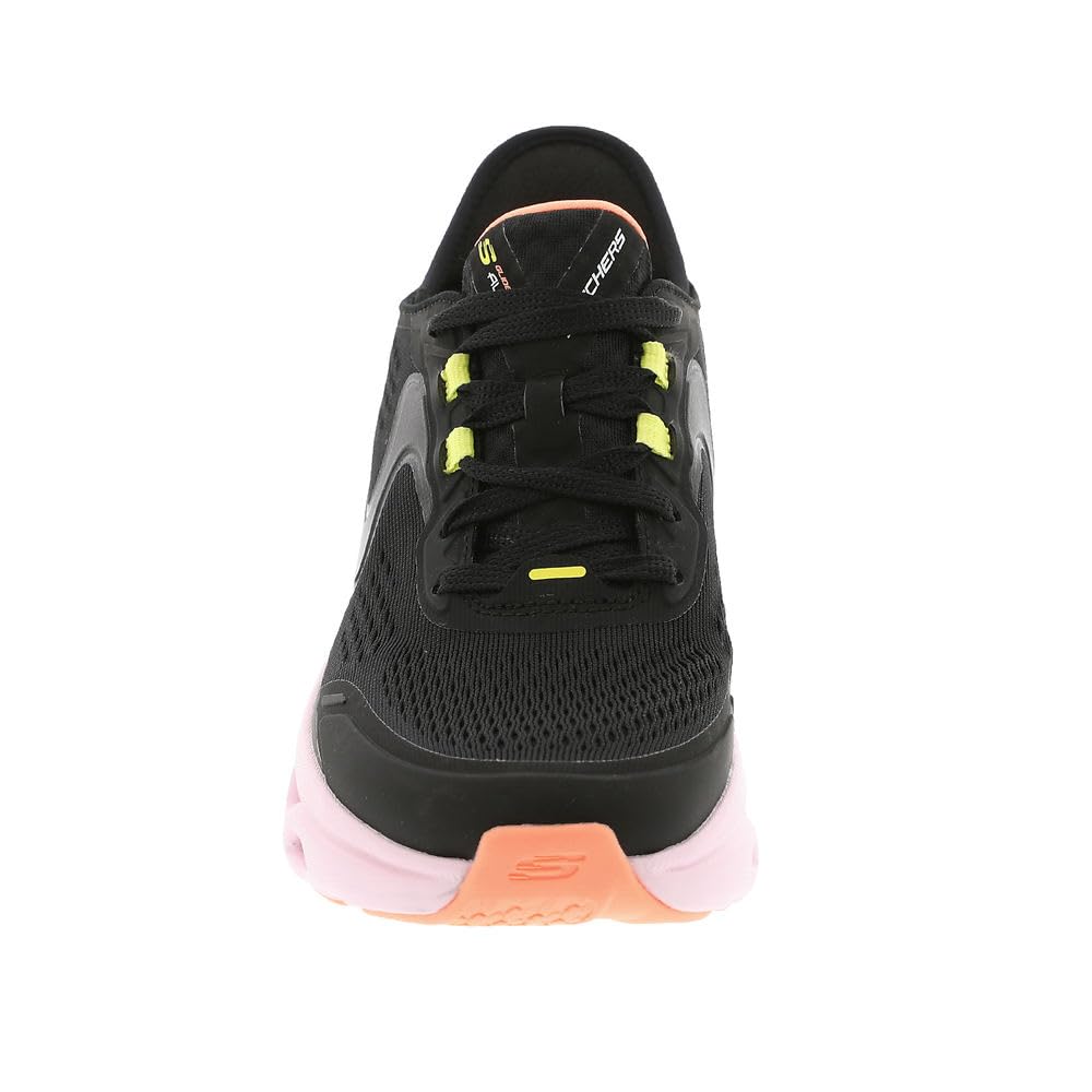 Skechers Women's Glide-Step ATLUS Hands Free Slip-INS Sneaker, BKMT=Black/Multi, 5.5