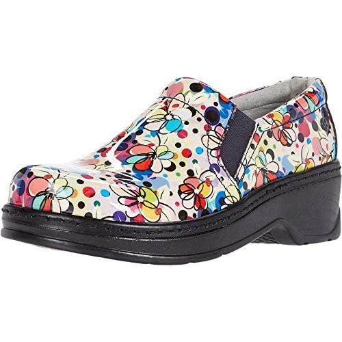 KLOGS Women's Naples Abstract Floral Patent Leather Clog - 00130010534