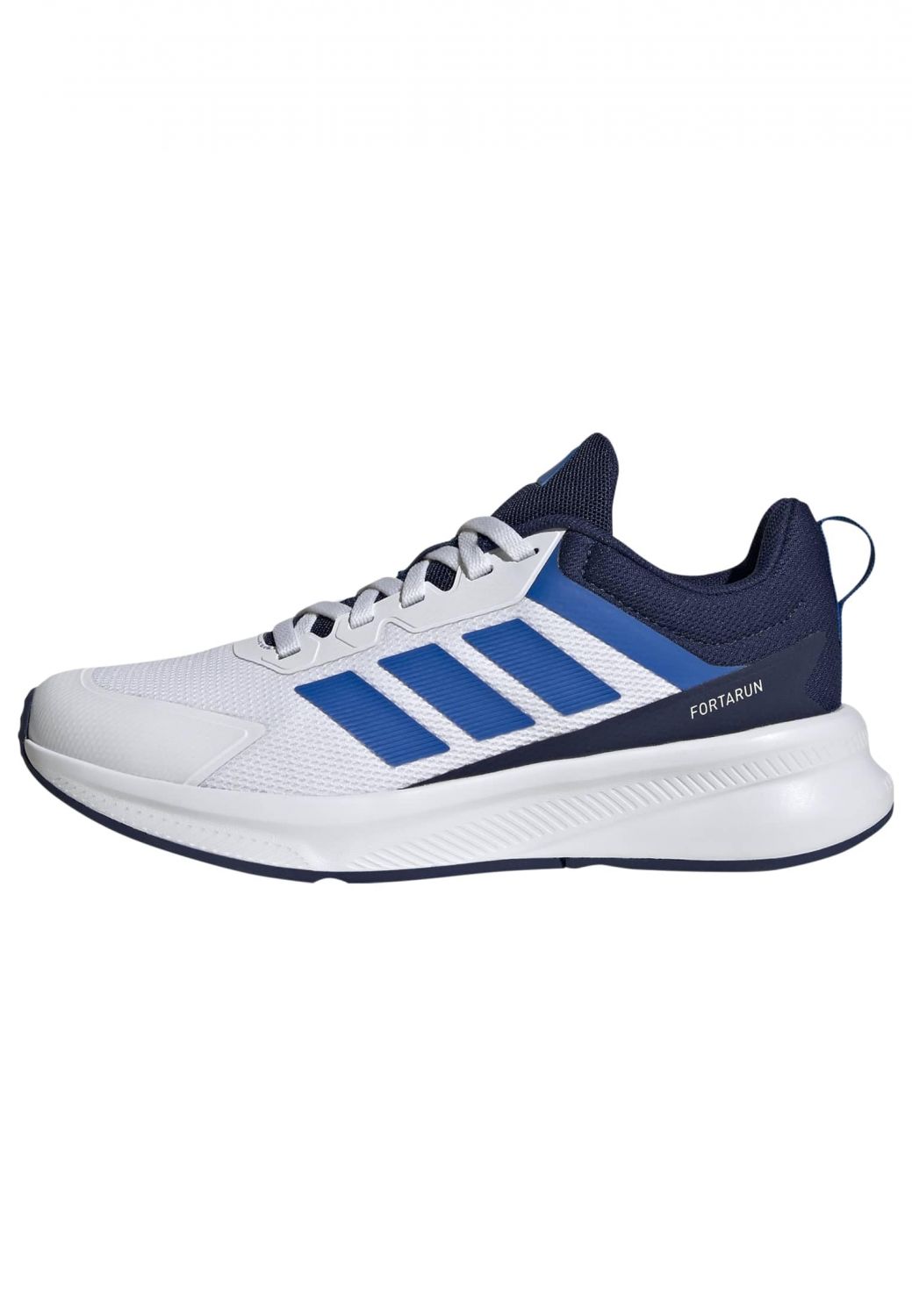 Adidas Unisex Kids Fortarun 4.0 Athletic Shoe White/Bright Royal/Dark Blue - JR9808