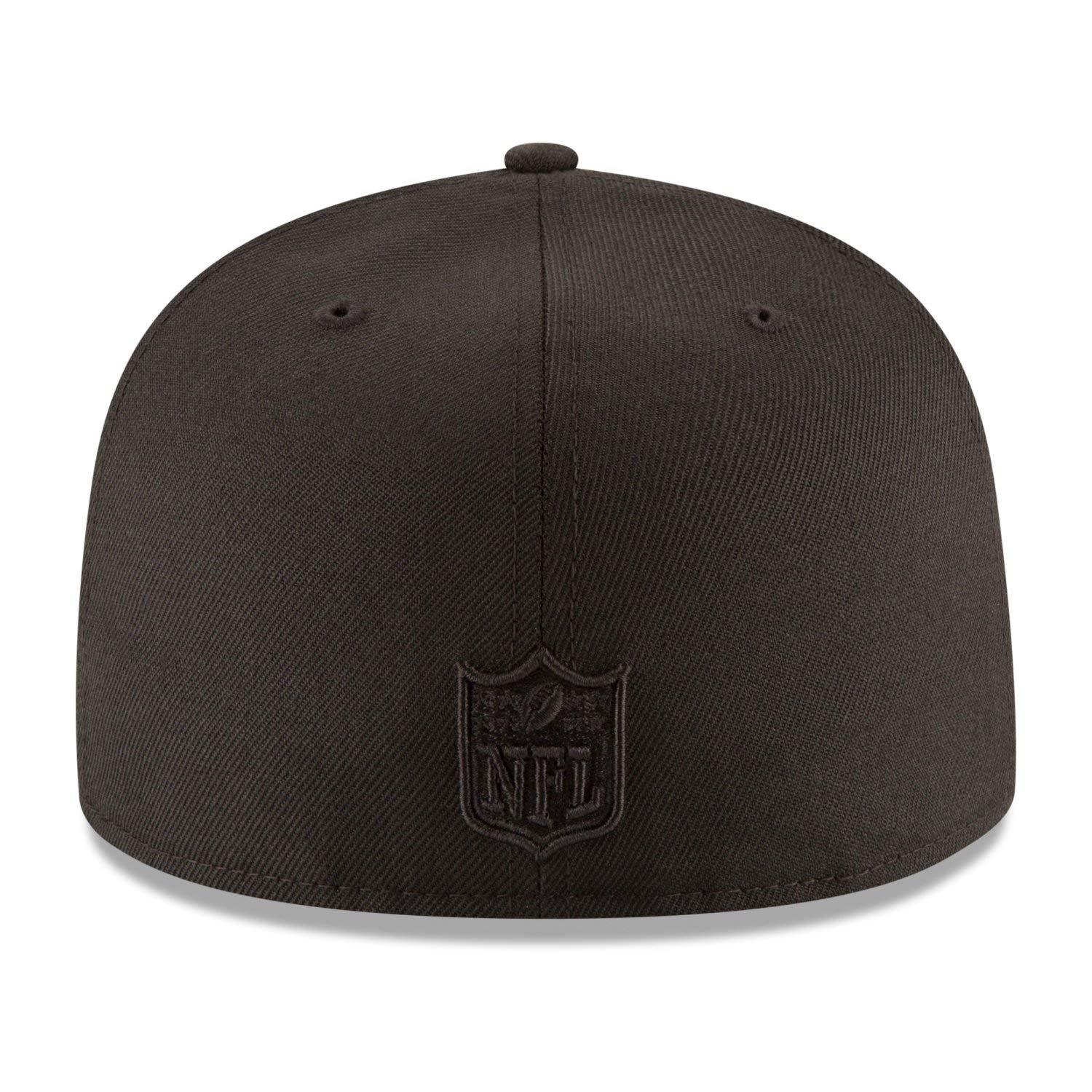 New Era Men's Atlanta Falcons Black on Black 59FIFTY Fitted Hat