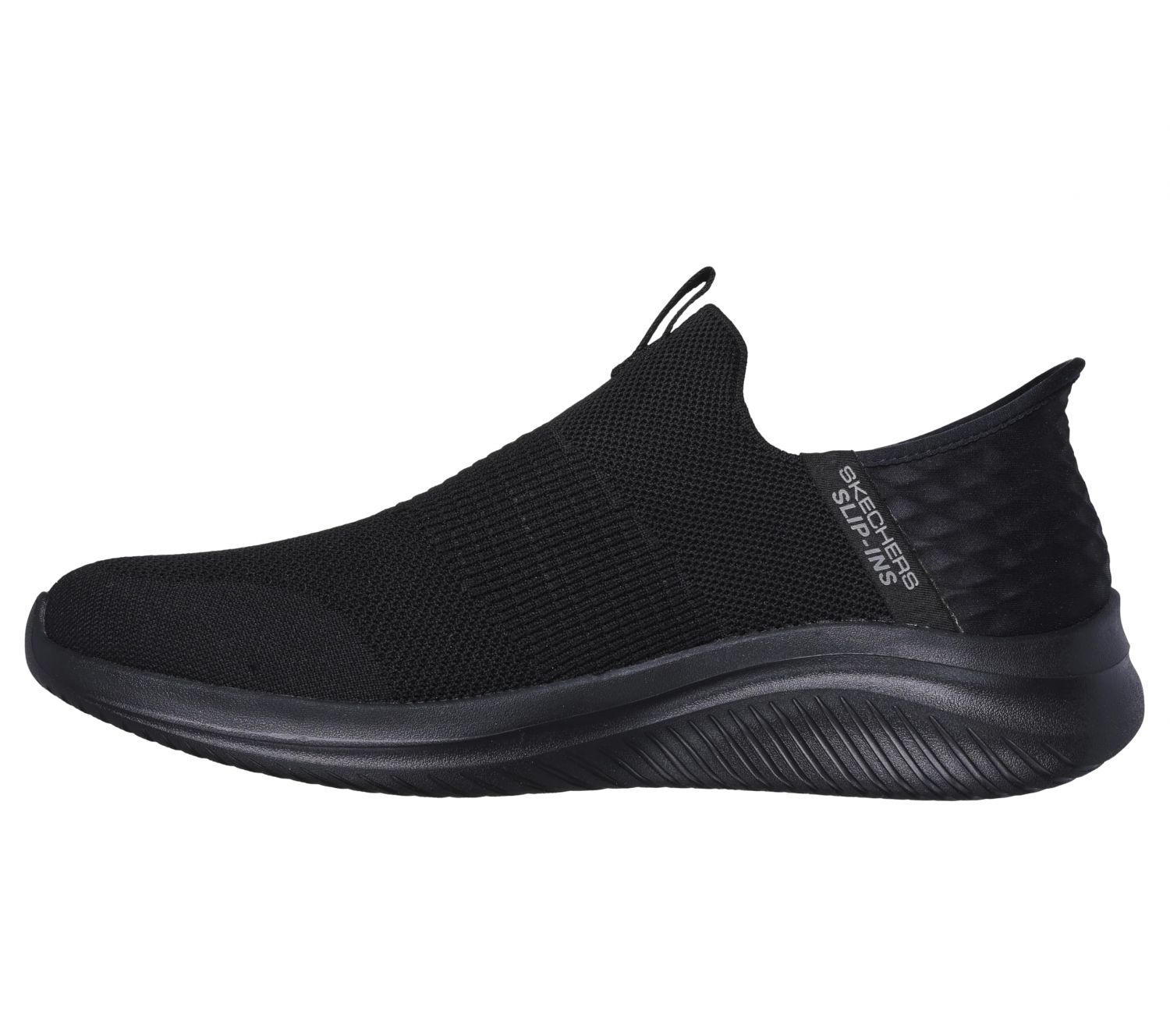 Skechers Men's Ultra Flex 3.0 Smooth Step Hands Free Slip-ins Sneaker, Black/Black, 11 Wide