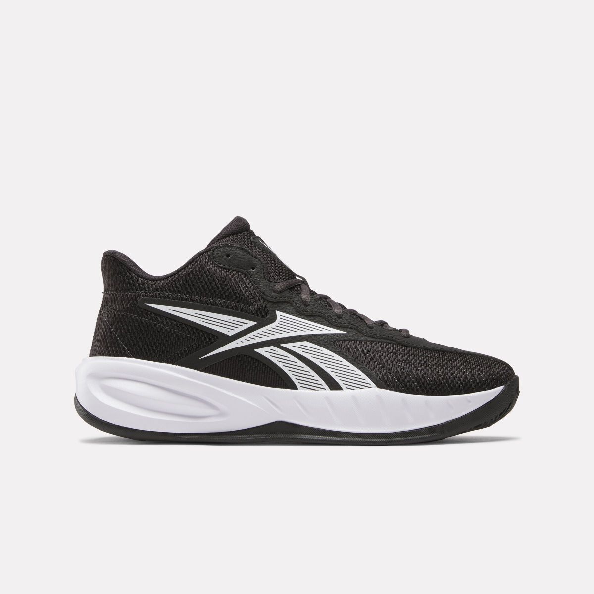 Reebok Unisex Press Basketball Shoe Core Black/White/Washed Black - 100246832