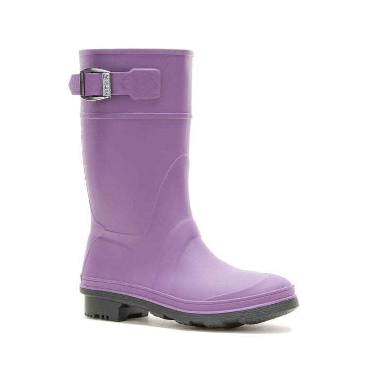 Kamik Unisex Kids' Raindrops Eggplant Rain Boot - EX4137Y-EGG