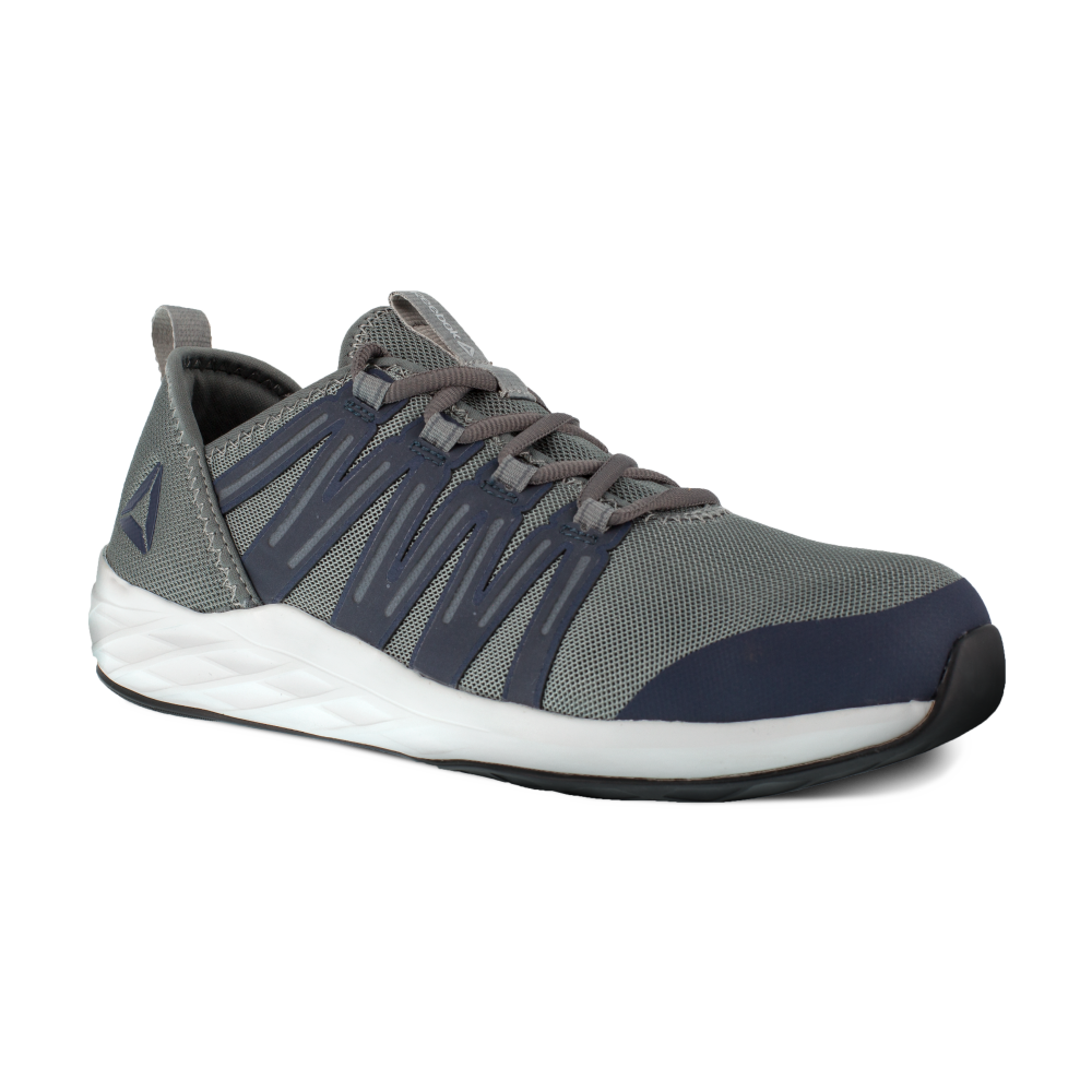 Reebok Work Men's Astroride Steel Toe Athletic Work Shoe Grey/Navy - RB2210