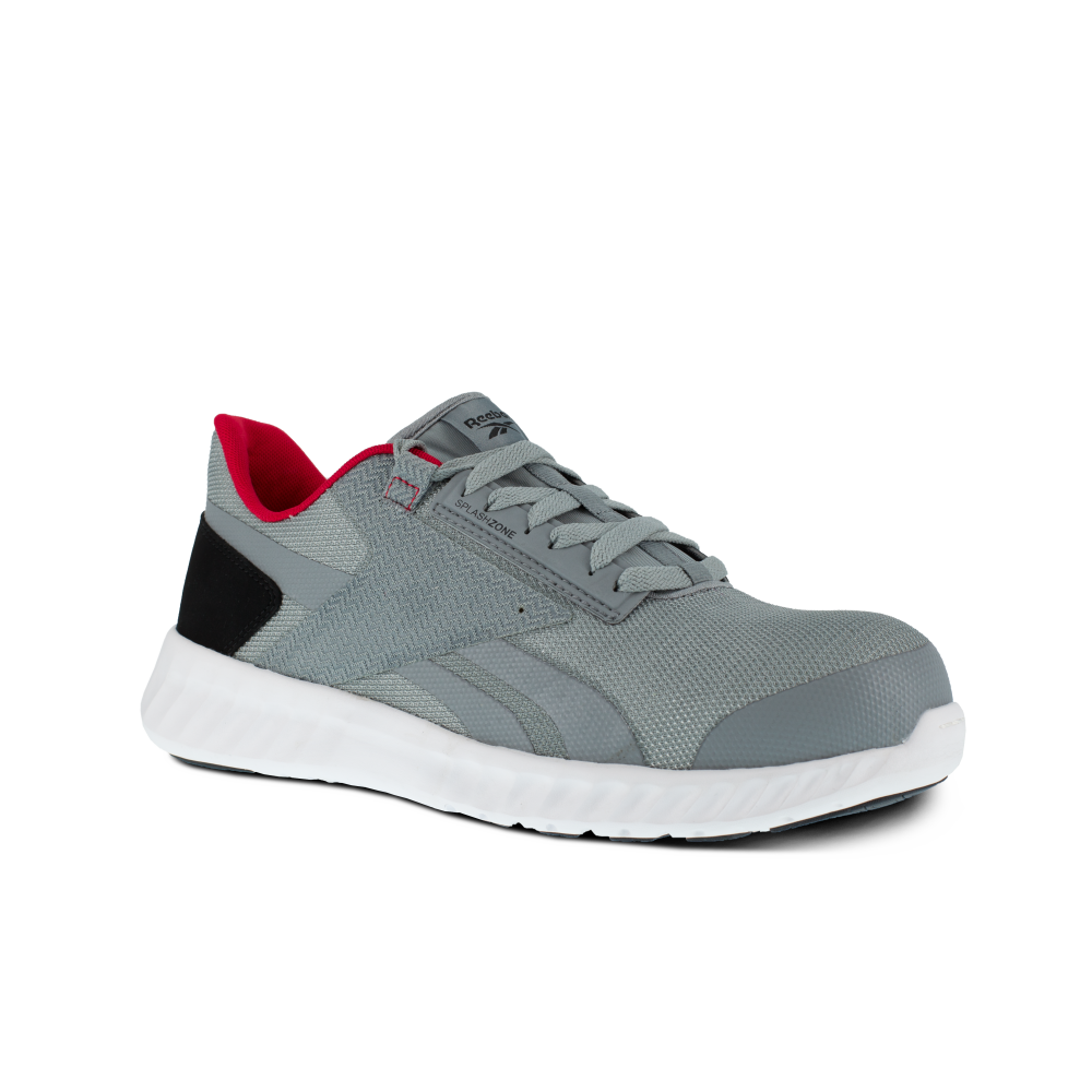 Reebok Work Men's Sublite Legend Composite Toe Athletic Work Shoe Grey/Black/Red - RB4021