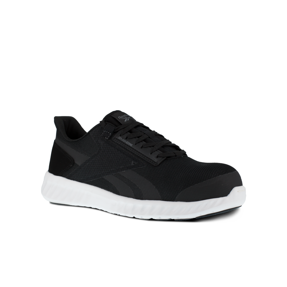 Reebok Work Men's Sublite Legend Composite Toe EH Athletic Work Shoe Black/White - RB4023
