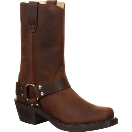 Durango Women's 10" Harness Western Boot Distressed Brown - RD594