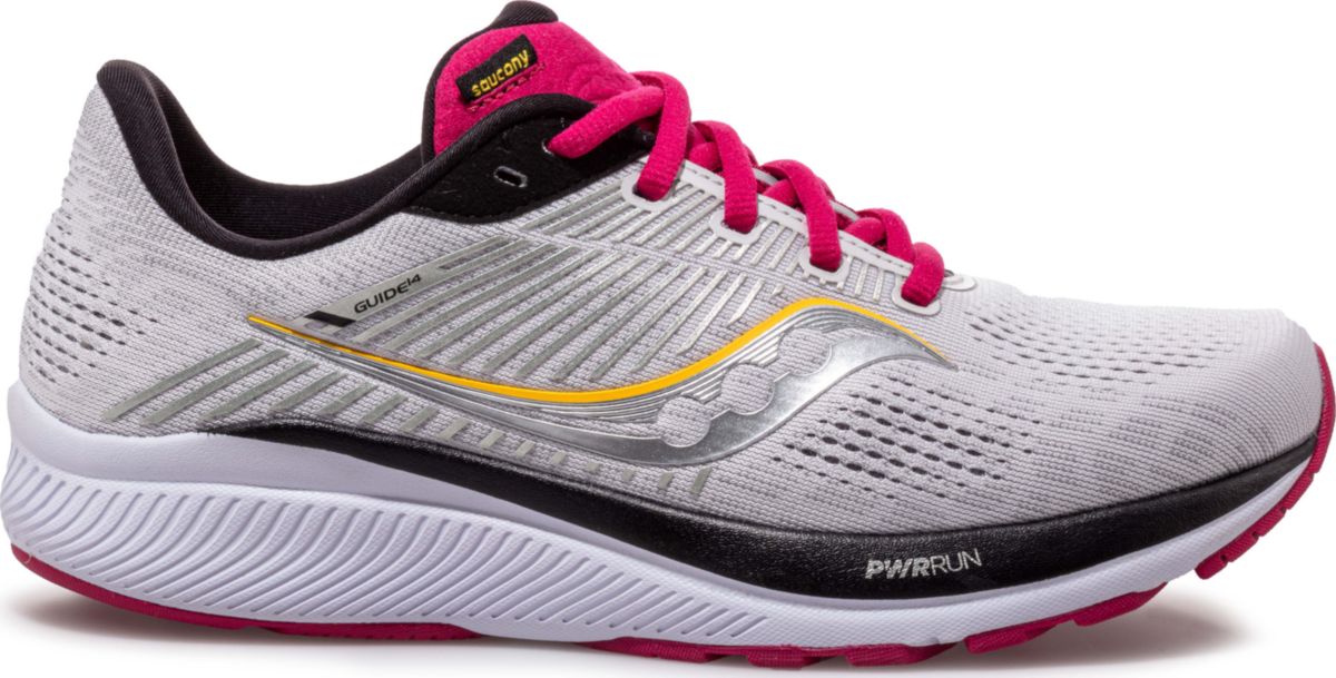 Saucony Women's Guide 14 Running Shoe Alloy/Cherry - S10654-55