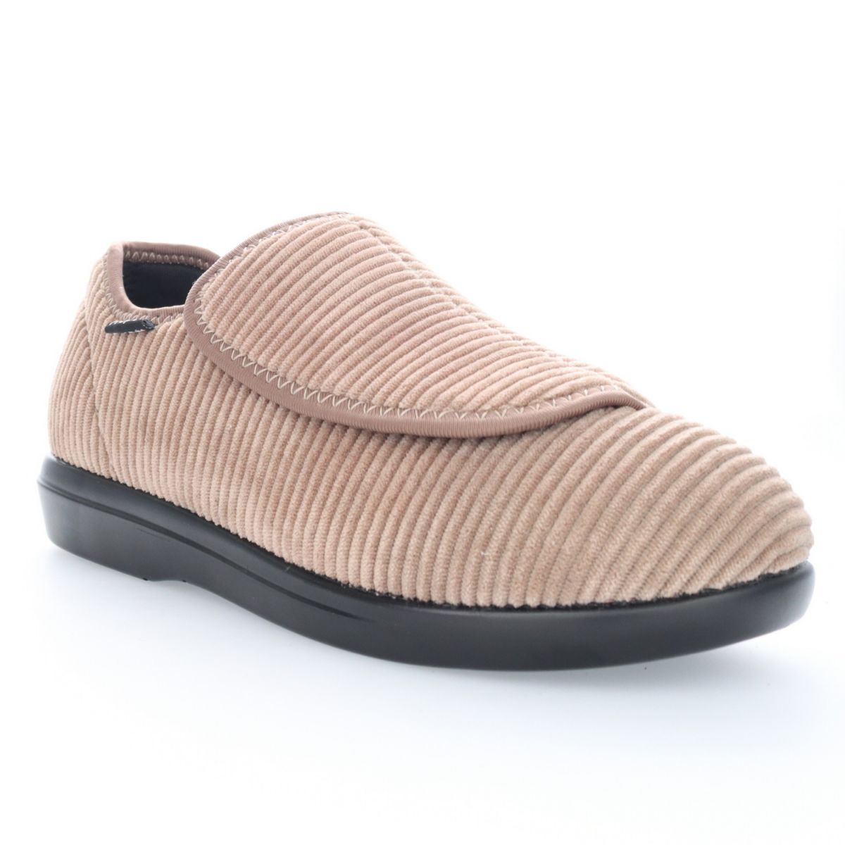 Propet Women's Cush N Foot Slipper Stone Corduroy - W0206STC