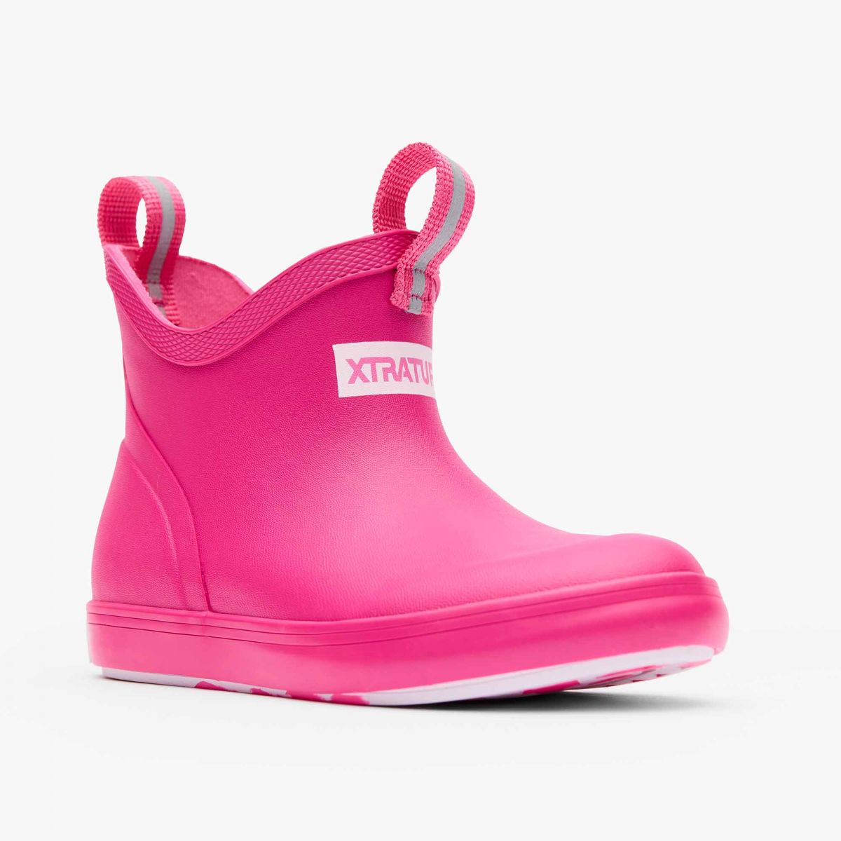 XTRATUF Unisex Little Kids Ankle Deck Boot Rain Neon Pink - XKAB451C