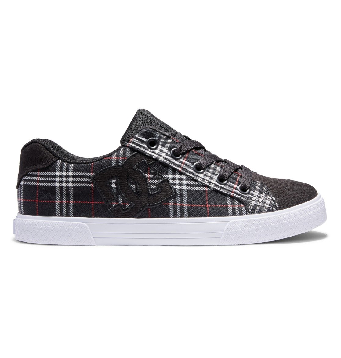 DC Shoes Women's Chelsea Shoes Black/Plaid - ADJS300243-BPD