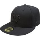 New Era MLB Black on Black 59FIFTY Fitted Cap