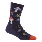 Darn Tough Women's Shroom Bloom Crew Lightweight  Socks Blackberry - 6133-BLACKBERRY