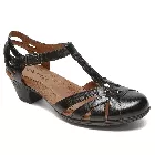 Cobb Hill Women's Aubrey T-Strap Sandal Black - CBD12-UBL13 (CBD12BK)