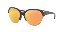 Oakley Women's Trailing Point Sunglasses Matte Black/Prizm Rose Gold Polarized - 0OO9447-94470365