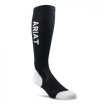 Ariat Unisex AriatTEK Performance Socks Black/White (one size fits most) - 10021154