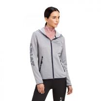 Ariat Women's Byron Full Zip Hoodie Heather Grey - 10039590