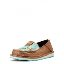 Ariat Women's Cruiser Slip-On Copper Metallic/Bucking Turquoise - 10040357