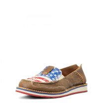 Ariat Women's Cruiser Slip-On Brown Bomber/Distressed Flag - 10040359