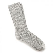 BIRKENSTOCK Men's Cotton Slub Socks Gray/White - 1008060