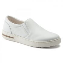 BIRKENSTOCK Unisex Oswego Slip-on White Leather Shoe (narrow width) - 1021311