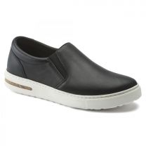 BIRKENSTOCK Unisex Oswego Slip-on Black Leather Shoe (narrow width) - 1021326