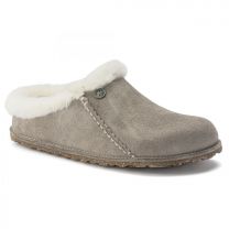 BIRKENSTOCK Men's Zermatt Premium Shearling Slippers Stone Coin Suede/Natural Shearling (regular width) - 1023099