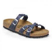 BIRKENSTOCK Women's Franca Braid Navy Oiled Leather (regular width) - 1025054