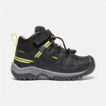 KEEN Unisex Little Kids' Targhee Waterproof Boot Black/Steel Grey  - 1026297
