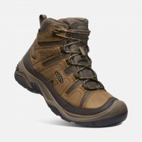 KEEN Men's Circadia Waterproof Hiking Boot Bison/Brindle - 1026769