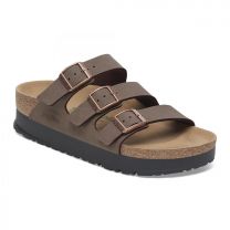 Papillio by BIRKENSTOCK Women's Florida III Platform Flex Sandal Mocca Birkibuc (narrow width) - 1029741