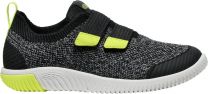 KEEN Unisex Big Kids' KNX Knit Double Strap Everyday Sneaker Black/Evening Primrose - 1030075